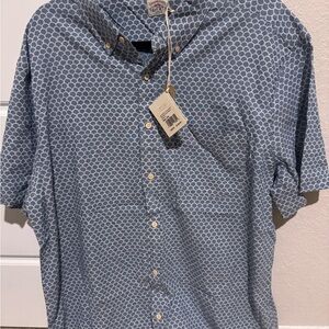 Faherty Blue Lightweight Casual Button Down Shirt